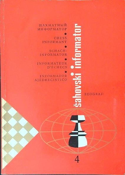 Sahovski informator 4 - copertina