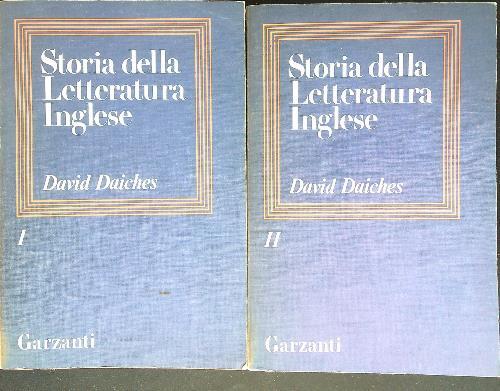 Storia della letteratura inglese 2 vv - David Daiches - copertina