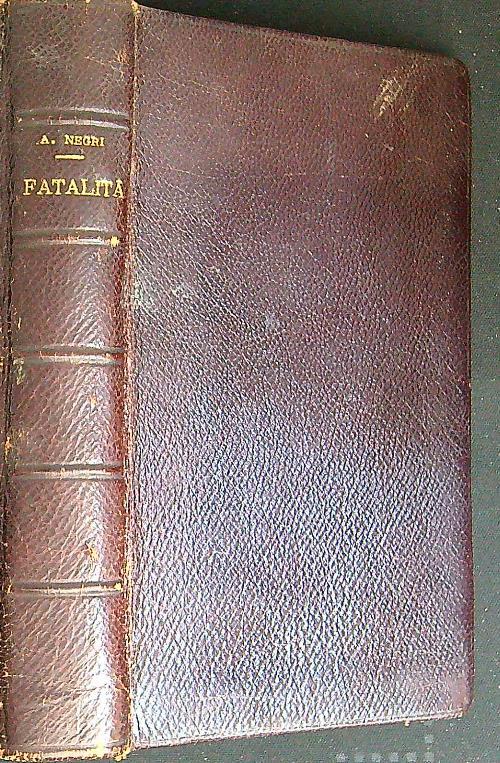 Fatalità - Ada Negri - copertina