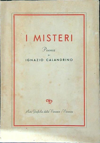 I misteri - copertina