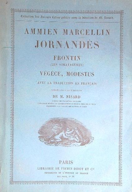 Jornandes Frontin Les Stratagemes, Vegece, Modestus - copertina
