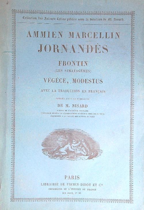 Jornandes Frontin Les Stratagemes, Vegece, Modestus - copertina