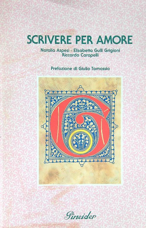 Scrivere per amore - copertina