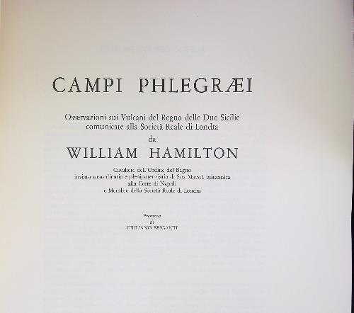Campi phlegraei - William Hamilton - copertina