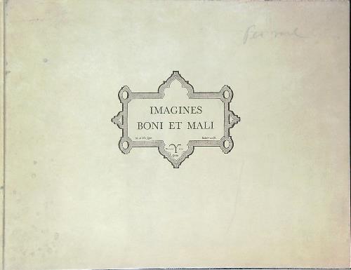 Imagines boni et mali - copertina