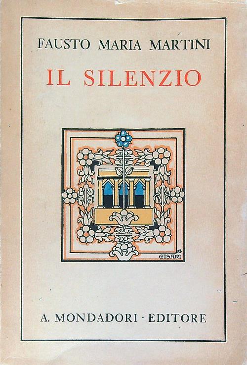 Il silenzio - Fausto Maria Martini - copertina