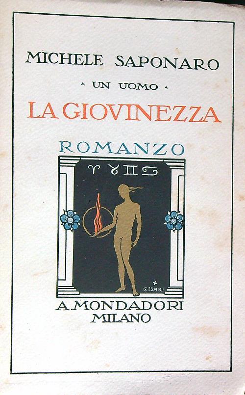 Un uomo. La giovinezza - Michele Saponaro - copertina
