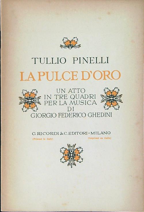 La pulce d'oro - Tullio Pinelli - copertina