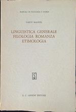 Linguistica generale Filologia romanza Etimologia
