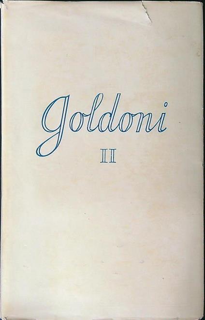 Goldoni II - Giuseppe Ortolani - copertina