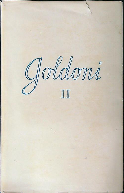Goldoni II - Giuseppe Ortolani - copertina
