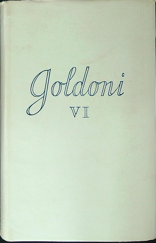Goldoni VI - Giuseppe Ortolani - copertina