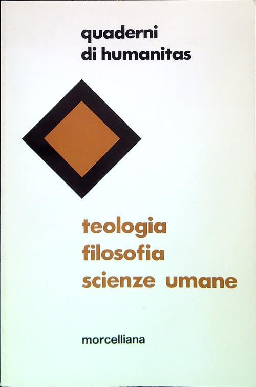 Teologia filosofia scienze umane - copertina