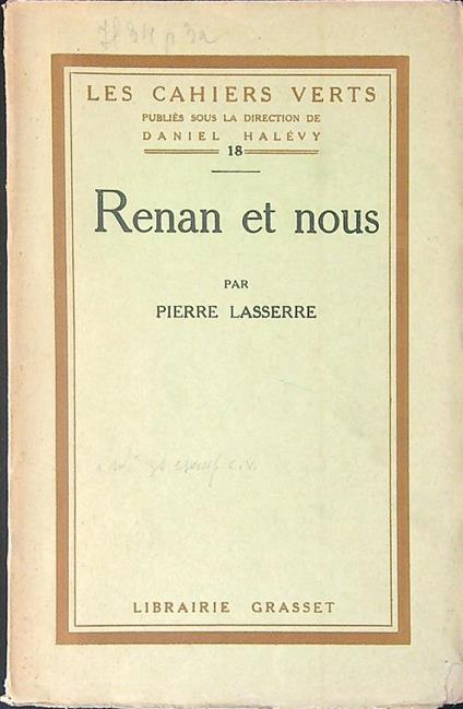 Renan et nous - copertina