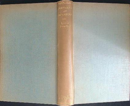 Portraits in miniature and other essays - Lytton Strachey - copertina