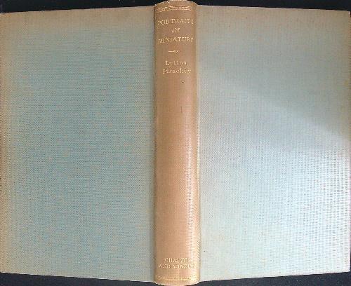 Portraits in miniature and other essays - Lytton Strachey - copertina