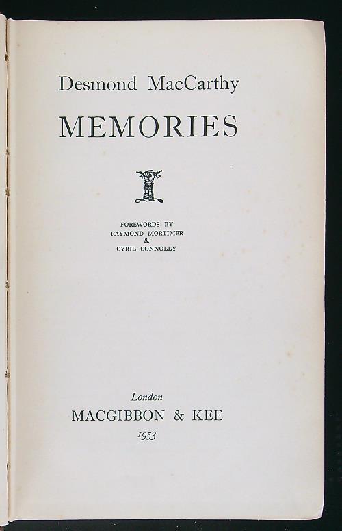 Memories - copertina