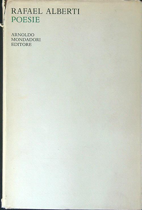 Poesie - Rafael Alberti - copertina
