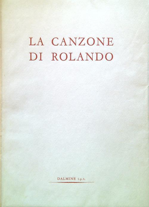 La canzone di Rolando - copertina