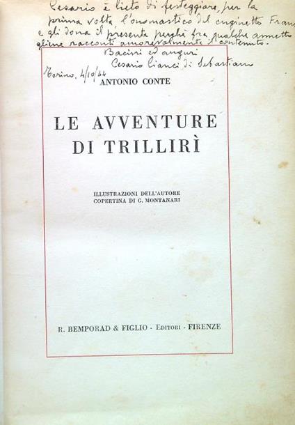 Le avventure di Trillirì - Antonio Conte - copertina