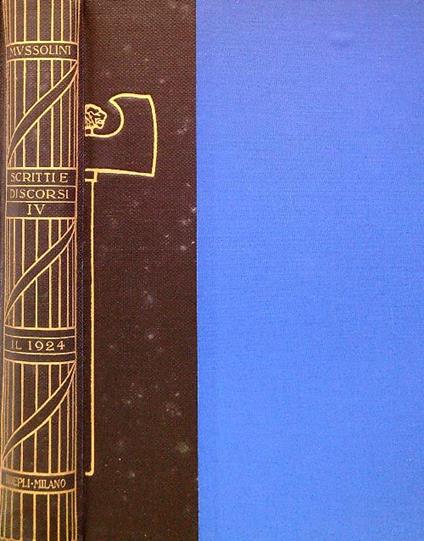 Scritti e Discorsi IV - Il 1924 - Benito Mussolini - copertina