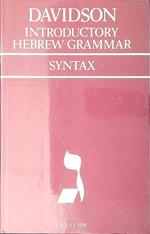 Introductory Hebrew grammar Sintax