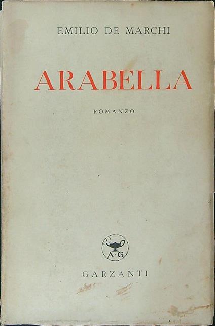 Arabella - Emilio De Marchi - copertina