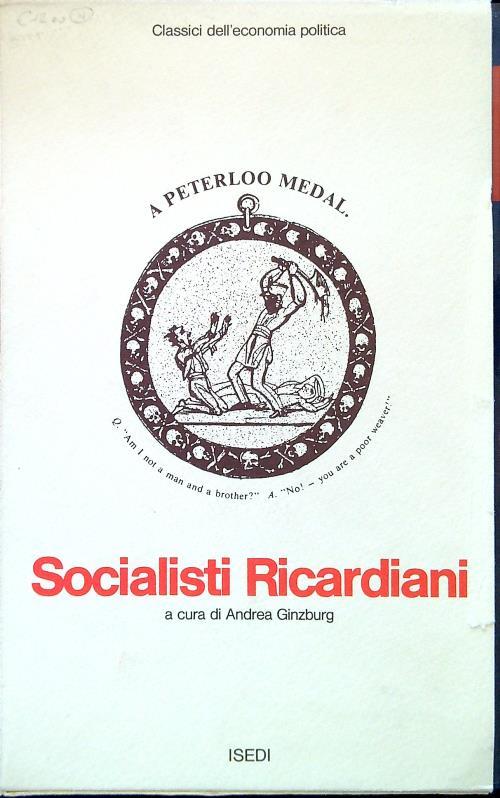 Socialisti Ricardiani - Andrea Ginzburg - copertina