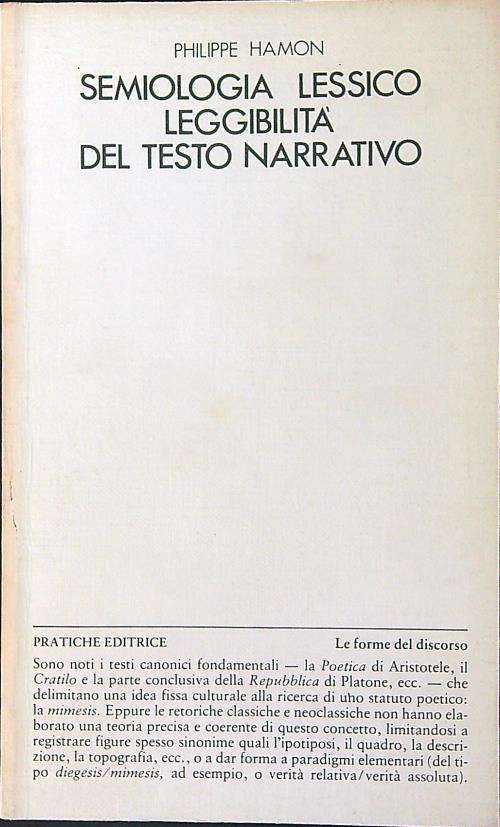 Semiologia lessico leggibilità del testo narrativo