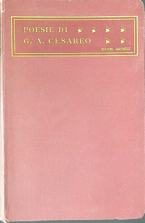 Poesie di G. A. Cesareo - G. Cesareo - copertina