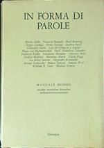 In forma di parole Manuale secondo Ottobre Novembre Dicembre 1983