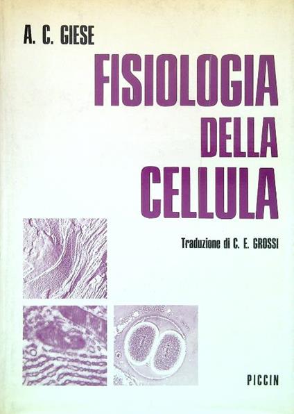 Fisiologia della cellula - A. C. Giese - copertina