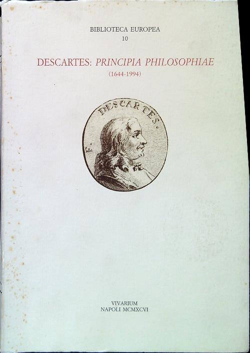 Descartes: Principia philosophiae - copertina
