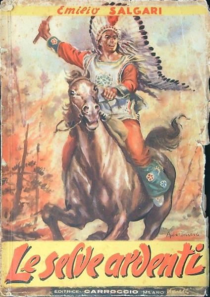 Le selve ardenti - Emilio Salgari - copertina
