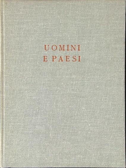 Uomini e paesi - Carlo Crippa - copertina