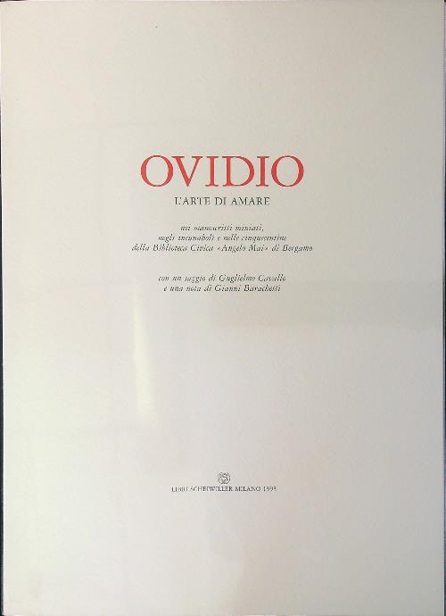 Ovidio. L'arte di amare - Cavallo - copertina