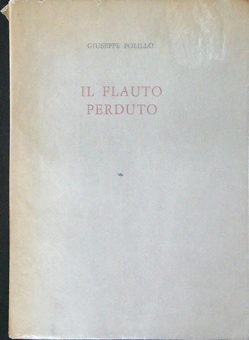 Il flauto perduto - Giuseppe Paolillo - copertina