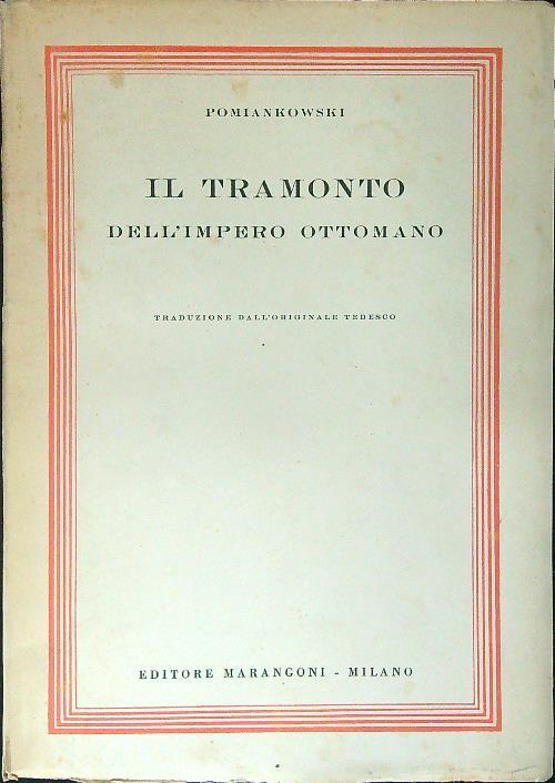 Il tramonto dell'Impero Ottomano - copertina