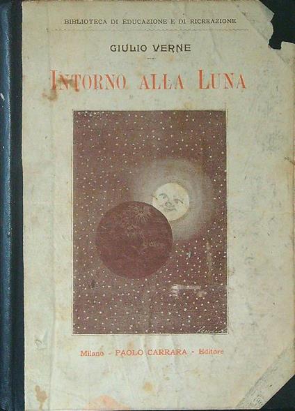 Intorno alla luna - Jules Verne - copertina