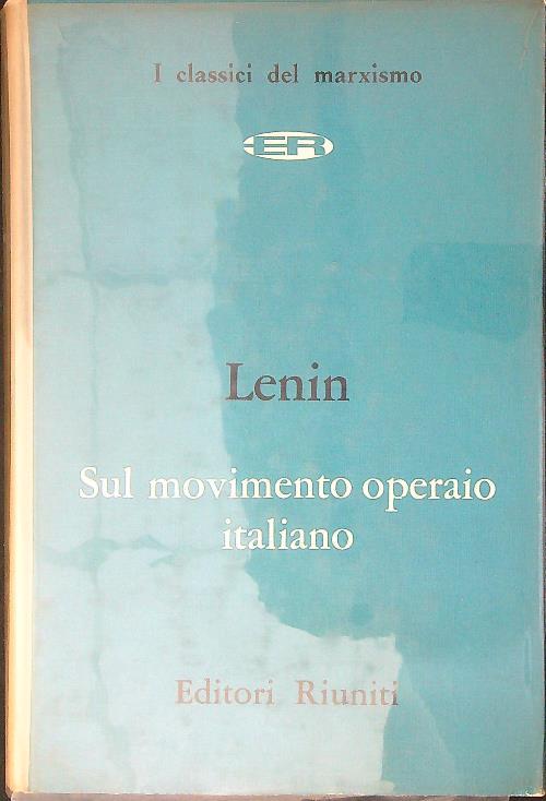 Sul movimento operaio - Lenin - copertina