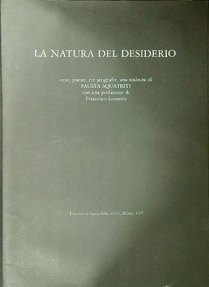 La natura del desiderio - Fausta Squatriti - copertina