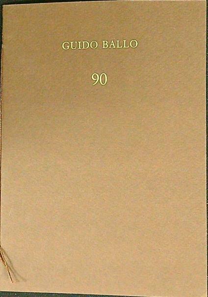 90   - Guido Ballo - copertina