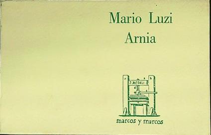 Arnia - Mario Luzi - copertina