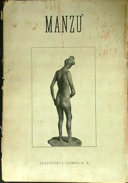 Manzù - copertina