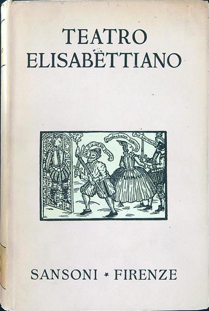 Teatro Elisabettiano - copertina