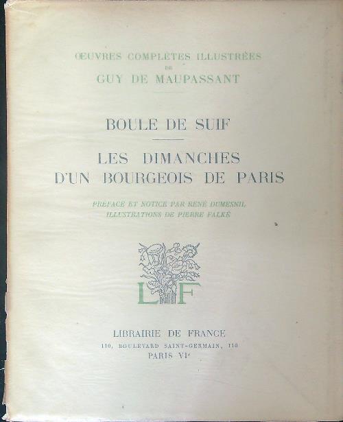 Oeuvres completes illustrees de Guy De Maupassant 15 vv - Guy de Maupassant - copertina