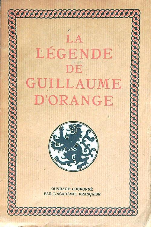 La legende de guillaume d'orange - copertina