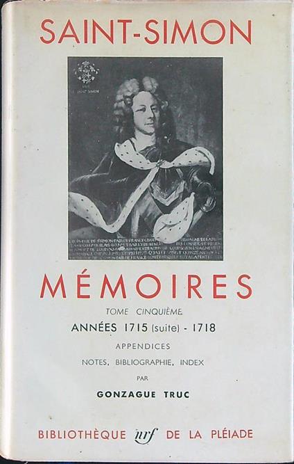 Memoires V Annees 1715 (suite) - 1718 - Claude-Henri de Saint-Simon - copertina
