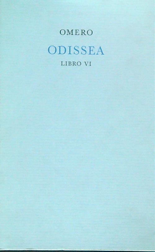 Odissea Libro VI - Omero - copertina