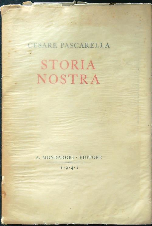 Storia nostra - Cesare Pascarella - copertina